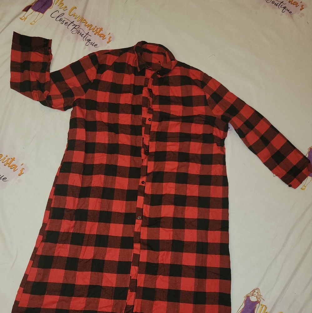 Checkmate Shirt Dress